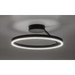 Plafoniera Rabalux ISAURE metal, acril, negru, alb, LED, 24W, 1600lm, 3000K-4000K-6500K - 71302