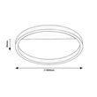 Plafoniera Rabalux THRIC metal, plastic, auriu, alb, LED, 20W, 1250lm, 3000K - 71309