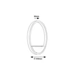 Aplica de perete Rabalux THRIC metal, plastic, auriu, alb, LED, 15W, 960lm, 3000K - 71310