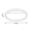Plafoniera Rabalux THRAC metal, plastic, aluminiu, alb, LED, 20W, 1350lm, 4000K - 71311