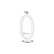 Aplica de perete Rabalux THRAC metal, plastic, aluminiu, alb, LED, 15W, 1000lm, 4000K - 71312