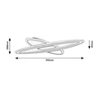 Plafoniera Rabalux TANELI2 metal, acril, negru, alb, LED, 70W, 6250lm, 3000K-4000K-6000K - 71313