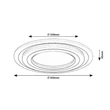 Plafoniera Rabalux TANELI2 metal, acril, crom, alb, LED, 56W, 5350lm, 3000K-4000K-6000K - 71315