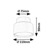 Plafoniera Rabalux OVIDIA metal, plastic, negru, alb, LED, 16W, 3000K, 920Lm - 71319