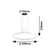 Plafoniera Rabalux OVIDIA metal, plastic, alb, LED, 20W, 3000K, 1370Lm - 71328