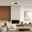 Plafoniera cu ventilator Rabalux DALFON2 metal, plastic, negru, alb, LED, 48W, 1900lm, 3000K-6500K - 71329