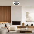 Plafoniera cu ventilator Rabalux DALFON2 metal, plastic, negru, alb, LED, 48W, 3100lm, 3000K-6500K - 71330