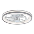 Plafoniera cu ventilator Rabalux FANRICIUS plastic, argintiu, alb, LED, 40W, 2200lm, 3000K-4000K-6000K - 71335