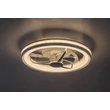 Plafoniera cu ventilator Rabalux FANRICIUS plastic, argintiu, alb, LED, 40W, 2200lm, 3000K-4000K-6000K - 71335
