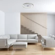Plafoniera cu ventilator Rabalux FANRICIUS plastic, argintiu, alb, LED, 40W, 2200lm, 3000K-4000K-6000K - 71335