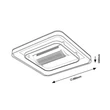 Plafoniera cu ventilator Rabalux AIREON metal, acril, negru, alb, LED, 50W, 2200lm, 3000K-4000K-6000K - 71341