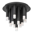 Plafoniera Rabalux RAMIRA metal, acril, negru, transparent, G9 - 71354