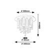 Plafoniera Rabalux RAMIRA metal, acril, negru, transparent, G9 - 71354
