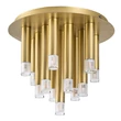 Plafoniera Rabalux RAMIRA metal, acril, aur, transparent, G9 - 71355