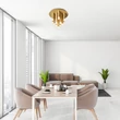 Plafoniera Rabalux RAMIRA metal, acril, aur, transparent, G9 - 71355