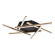 Plafoniera Rabalux SEVERINE metal, plastic, negru, aur, alb, LED, 40W, 3000K, 2060Lm - 71365