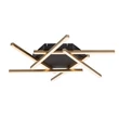 Plafoniera Rabalux SEVERINE metal, plastic, negru, aur, alb, LED, 40W, 3000K, 2060Lm - 71365