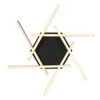 Plafoniera Rabalux SEVERINE metal, plastic, negru, aur, alb, LED, 40W, 3000K, 2060Lm - 71365