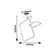 Plafoniera Rabalux MALWEN metal, crom, alb, LED, 36W, 4000K, 2100Lm - 71367