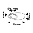 Plafoniera Rabalux KERSTIN metal, acril, negru, alb, LED, 24W, 3000K, 1800Lm - 71368