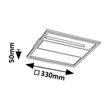 Plafoniera Rabalux DONYA metal, acril, negru, alb, LED, 24W, 4000K, 1600Lm - 71373