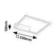 Plafoniera Rabalux HELETH metal, acril, negru, alb, LED, 24W, 3000K, 2060Lm - 71375