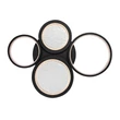 Plafoniera Rabalux ARANIS metal, acril, negru, alb, LED, 40W, 3000-6500K, 2300Lm - 71378