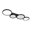 Plafoniera Rabalux ARANIS metal, acril, negru, alb, LED, 40W, 3000-6500K, 2300Lm - 71379