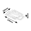 Plafoniera Rabalux ELLINOR metal, plastic, crom, alb, LED, 24W, 3000K, 2300Lm - 71380