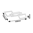 Plafoniera Rabalux ELLINOR metal, plastic, crom, alb, LED, 40W, 3000-6500K, 3700Lm - 71382