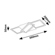 Plafoniera Rabalux KITLEE metal, plastic, negru, aur, alb, LED, 40W, 3000-6500K, 3600Lm - 71391
