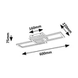 Plafoniera Rabalux RAMIN metal, plastic, negru, alb, LED, 30W, 3000-6500K, 2610Lm - 71393