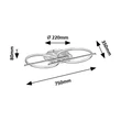 Plafoniera Rabalux ARASH metal, lemn, plastic, negru, maro, alb, LED, 40W, 3000-4000-6500K, 2200Lm - 71403