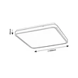 Plafoniera Rabalux ALENZO plastic, alb, LED, 36W, 3000-4000-6000K, 2350Lm, IP44 - 71423