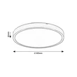 Plafoniera Rabalux ALENZO plastic, alb, LED, 18W, 3000-4000-6000K, 1250Lm, IP44 - 71426