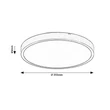 Plafoniera Rabalux ALENZO  plastic, alb, LED, 24W, 3000-4000-6000K, 1530Lm, IP44 - 71428