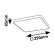 Plafoniera Rabalux ALENZO  plastic, negru, alb, LED, 24W, 3000-6000K, 1450Lm,IP44 - 71432