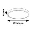 Plafoniera Rabalux ALENZO  plastic, negru, alb, LED, 24W, 3000-6000K, 1500Lm,IP44 - 71437