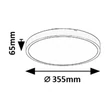 Plafoniera Rabalux ALENZO  plastic, negru, alb, LED, 24W, 3000-6000K, 1500Lm,IP44 - 71438