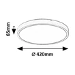 Plafoniera Rabalux ALENZO plastic, negru, alb, LED, 36W, 3000-6000K, 2390Lm,IP44 - 71440
