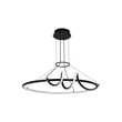 Pendul Rabalux MENAZI metal, silicon, negru, alb, LED, 46W, 3000-6500K, 4160Lm - 72022
