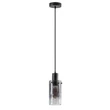 Pendul Rabalux FUMEA metal, sticla, negru, fumuriu, E27 - 72037
