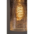 Pendul Rabalux FUMEA metal, sticla, negru, fumuriu, E27 - 72037