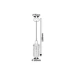 Pendul Rabalux FUMEA metal, sticla, negru, fumuriu, E27 - 72037