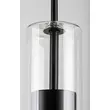 Pendul Rabalux KALEVI metal, sticla, negru, transparent, GU10 - 72047