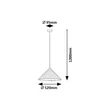 Pendul Rabalux LINAVO metal, fetru, negru, gri, E27 - 72164