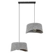 Pendul Rabalux FARELIA metal, fetru, negru, gri, E27 - 72190
