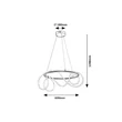 Pendul Rabalux MONTEMA metal, plastic, negru, alb, LED, 54W, 4480lm, 4000K - 72191