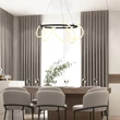 Pendul Rabalux MONTEMA metal, plastic, negru, alb, LED, 54W, 4480lm, 4000K - 72191