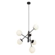 Pendul Rabalux MEDUZA metal, sticla, negru, alb, E14 - 72194